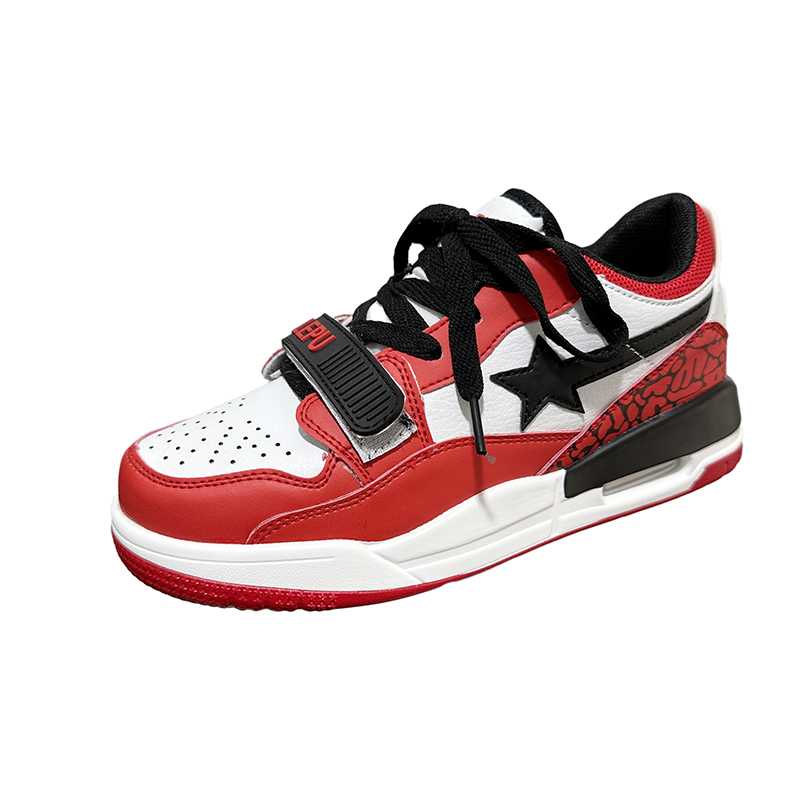 

Wooden Rabbit Высокие износостойкие легкие дышащие нескользящие низкие скейтбордские кроссовки унисекс черно-красные, цвет Black Red