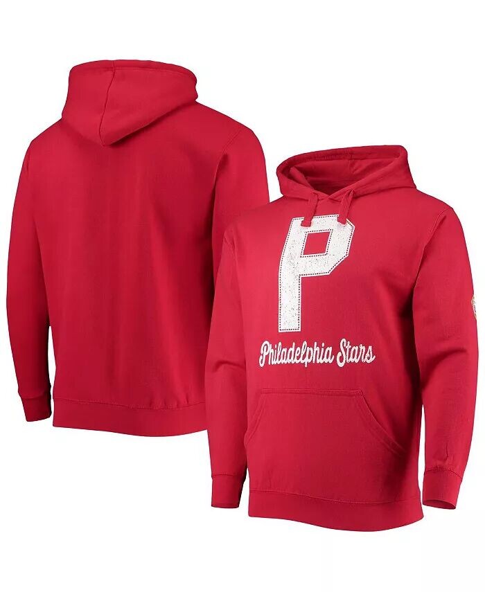 

Мужская красная толстовка с капюшоном Philadelphia Stars Negro League Logo Stitches