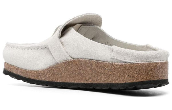 Тапочки buckley suede leather embossed corduroy narrow fit 'antique white' Birkenstock, белый — фото 4