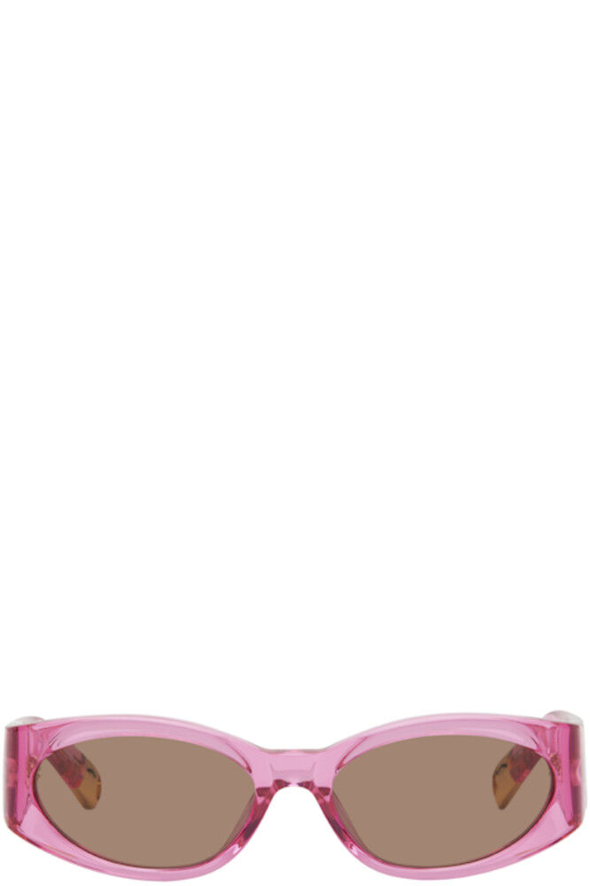 

Эксклюзивные розовые солнцезащитные очки SSENSE 'Les lunettes Ovalo' JACQUEMUS