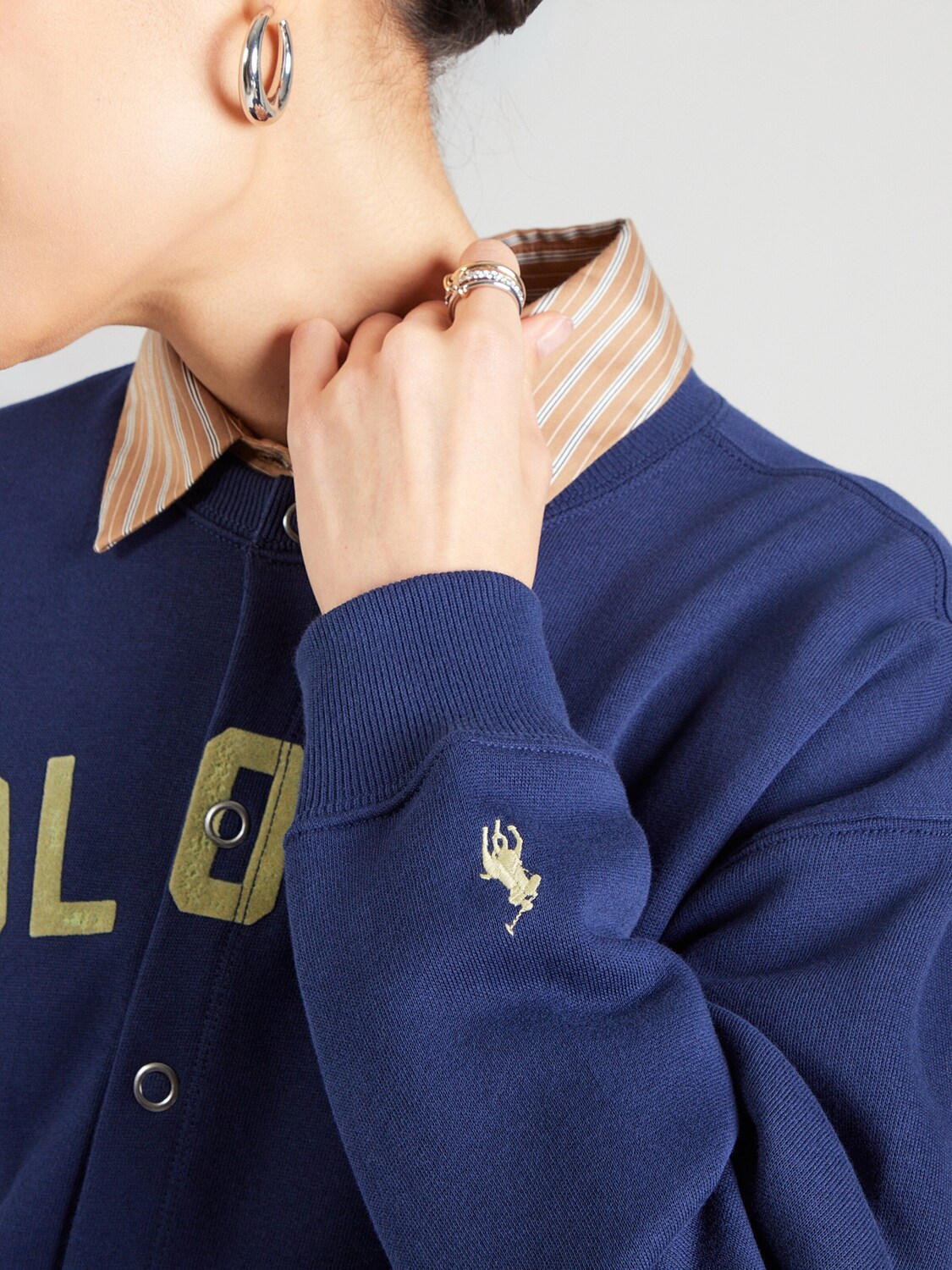Polo Ralph Lauren Толстовка с молнией в цвете Navy — фото 2