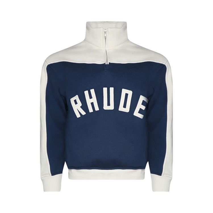 

Толстовка Rhude Contrast Quarter Zip Varsity, Midnight/Cream