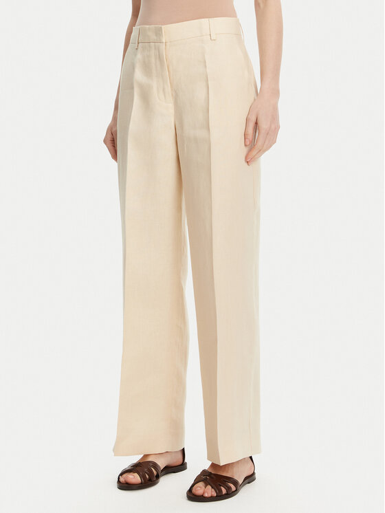 

Брюки прямого кроя Malizia 2515131052 Weekend Max Mara, экрю