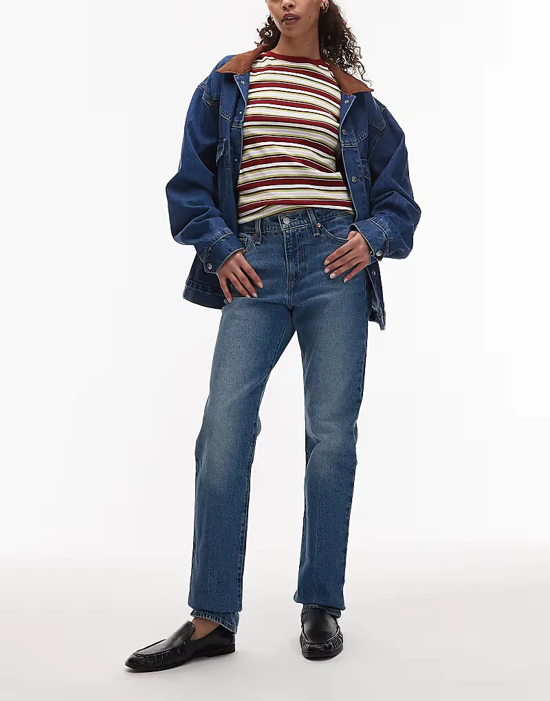 Джинсы Levis Wedgie Slim Levi's, синий