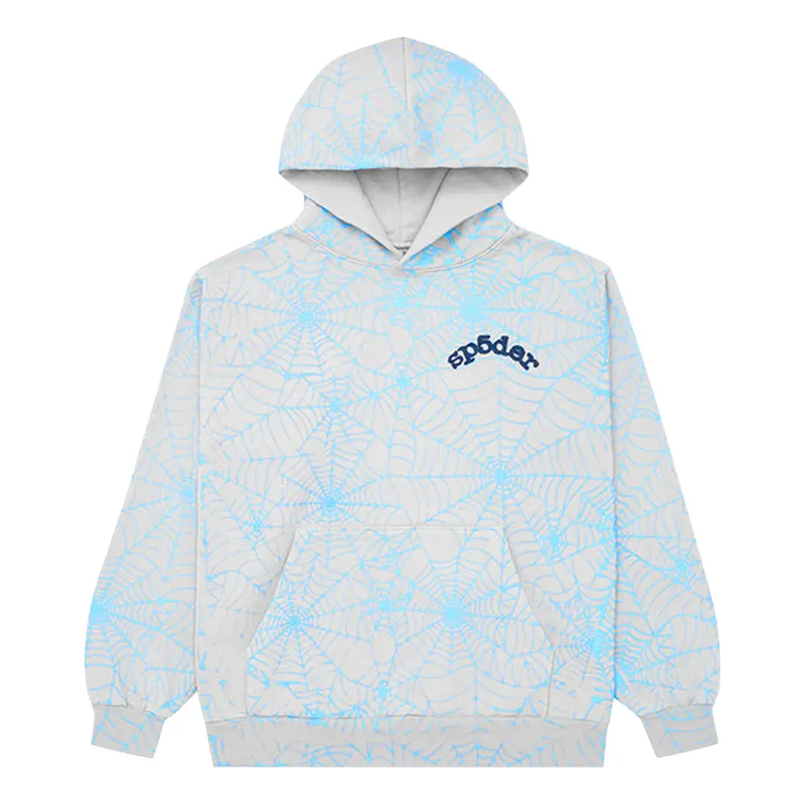 

Худи Sp5der AOP Web Hoodie 'Heather Grey', серый