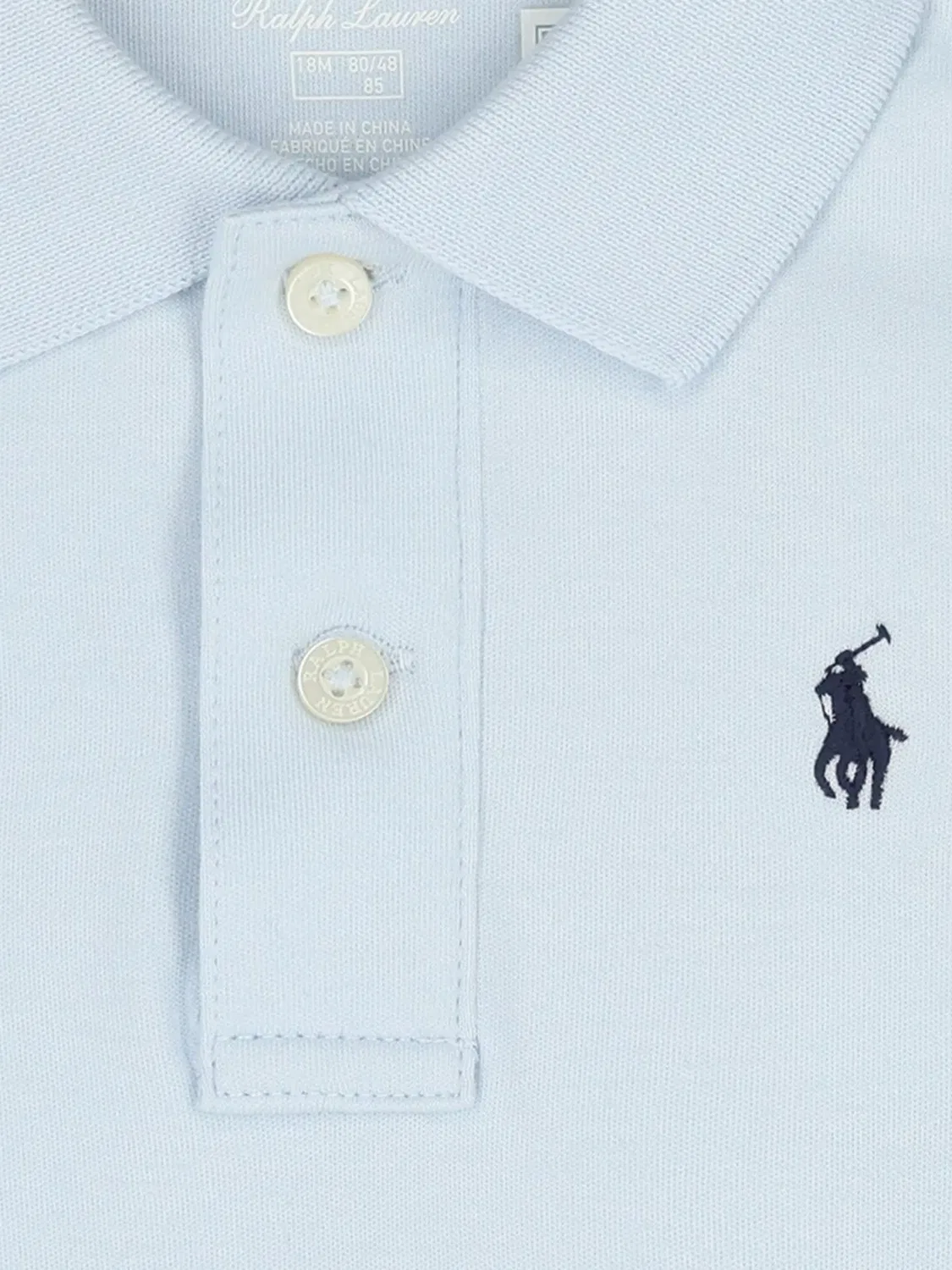 Боди с вышитым логотипом POLO RALPH LAUREN KIDS — фото 3