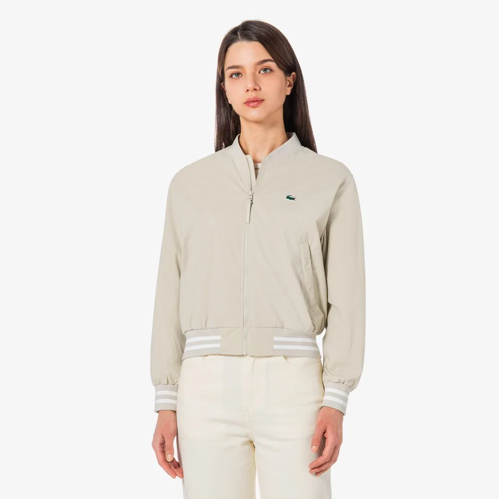 Куртка-бомбер Lacoste Теннисная Весенняя, Бежевый