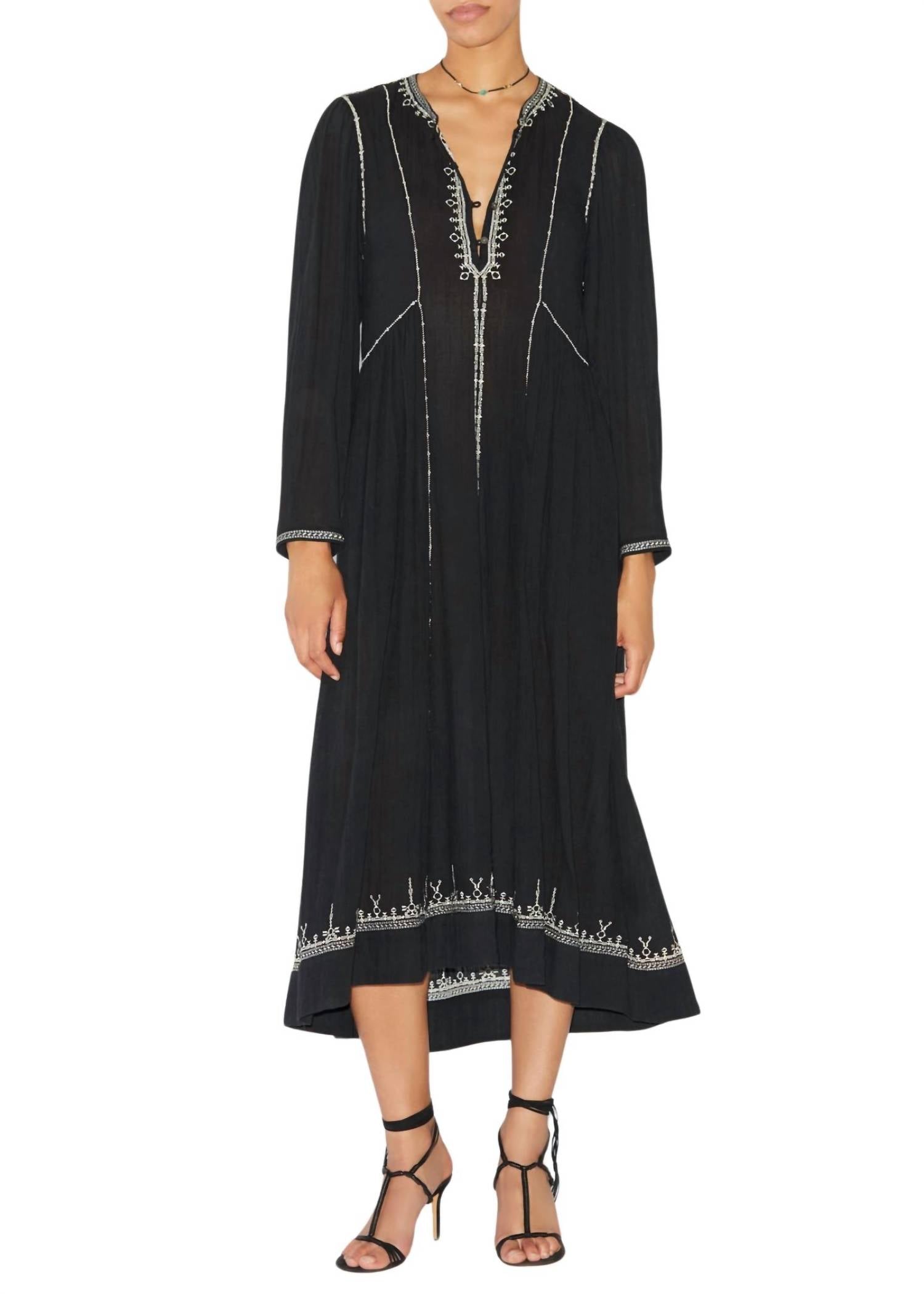 

Платье Пиппа Макси черного цвета Isabel Marant