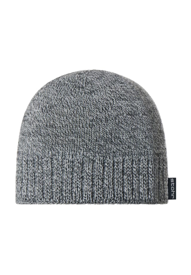 

Вязаная шапка "римская" с манжетами в рубчик Stöhr, белый