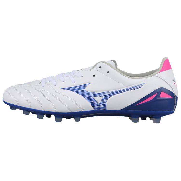Mizuno Футбольные бутсы Morelia Neo 4 с противоскользящими, износостойкими, дышащими свойствами, унисекс, белые, синие