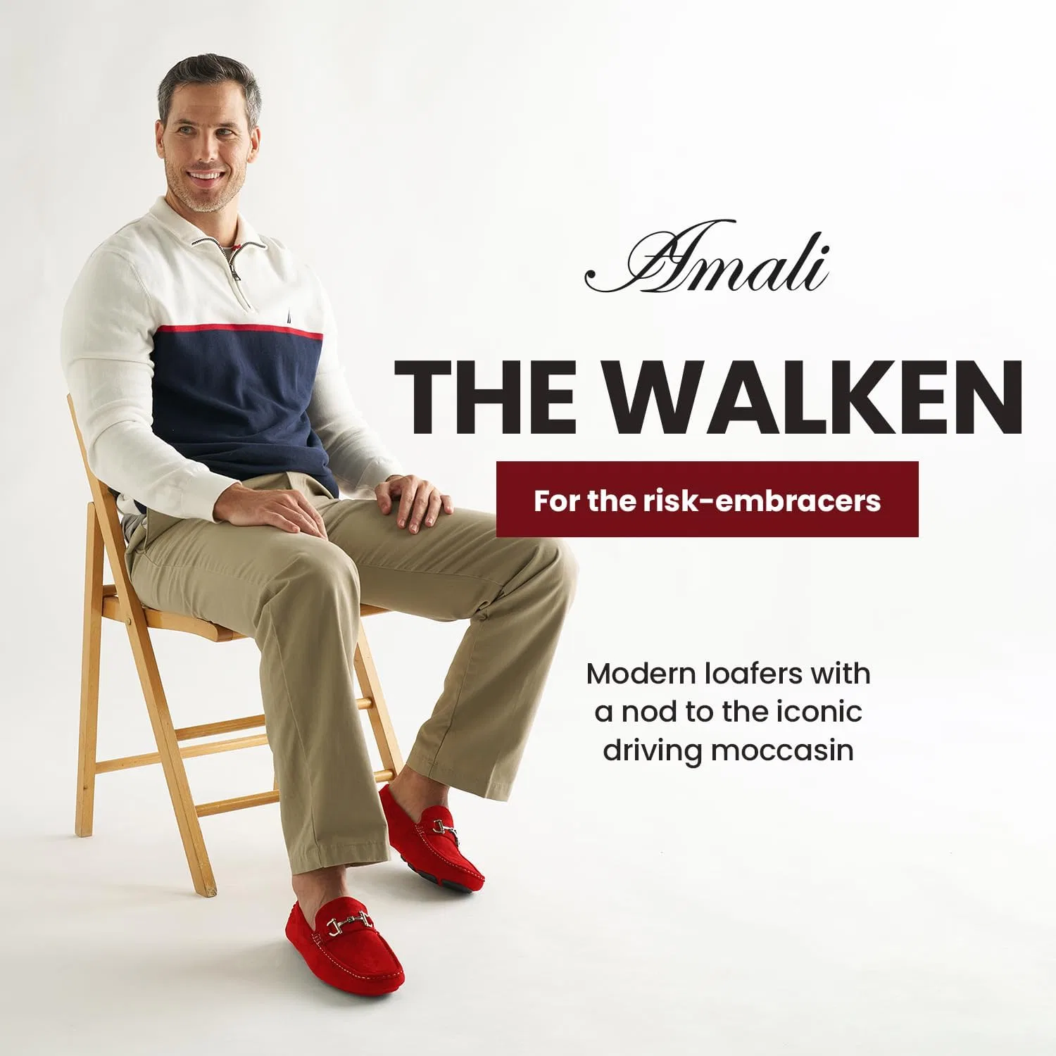 Мокасины Amali Walken, красные — фото 2