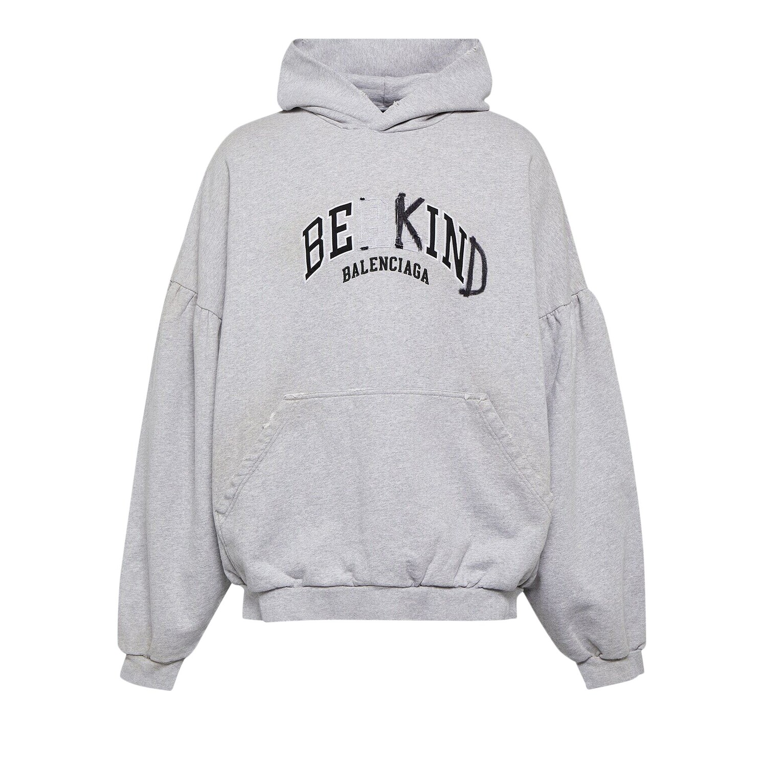 

Balenciaga Толстовка с круглым вырезом, Heather Grey/Black