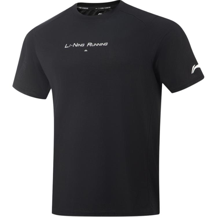 

Футболка Li-Ning мужская черная с круглым вырезом