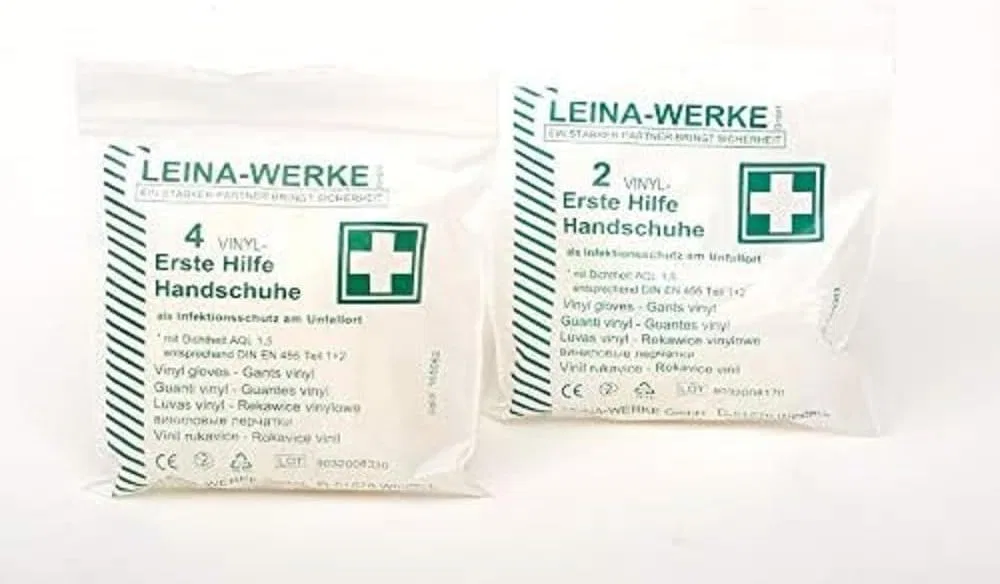 Виниловые перчатки для первой помощи от LEINA-WERKE Leina-Werke