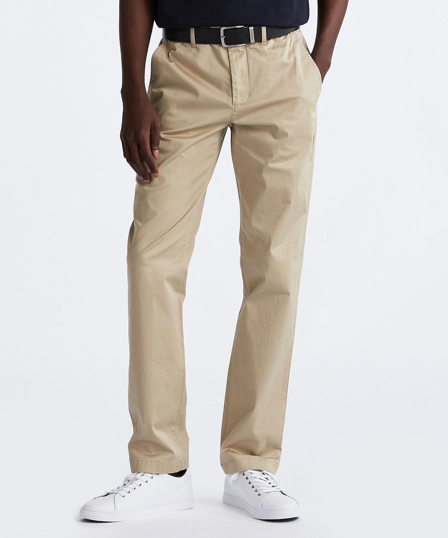 Брюки-чиносы Denton из хлопкового атласа TOMMY HILFIGER, Beige AEG
