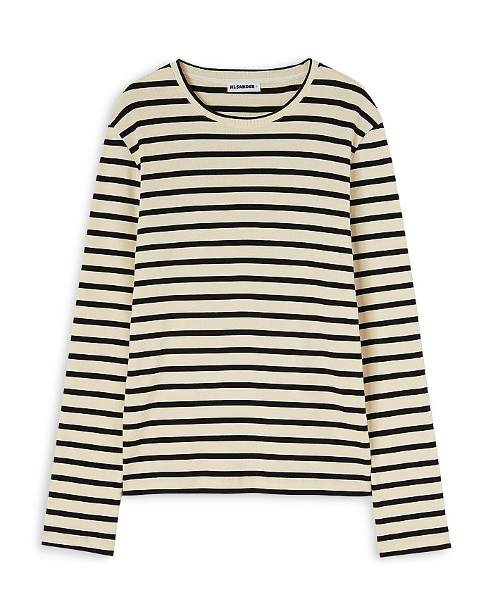 

Полосатая футболка с длинным рукавом Jil Sander, синий