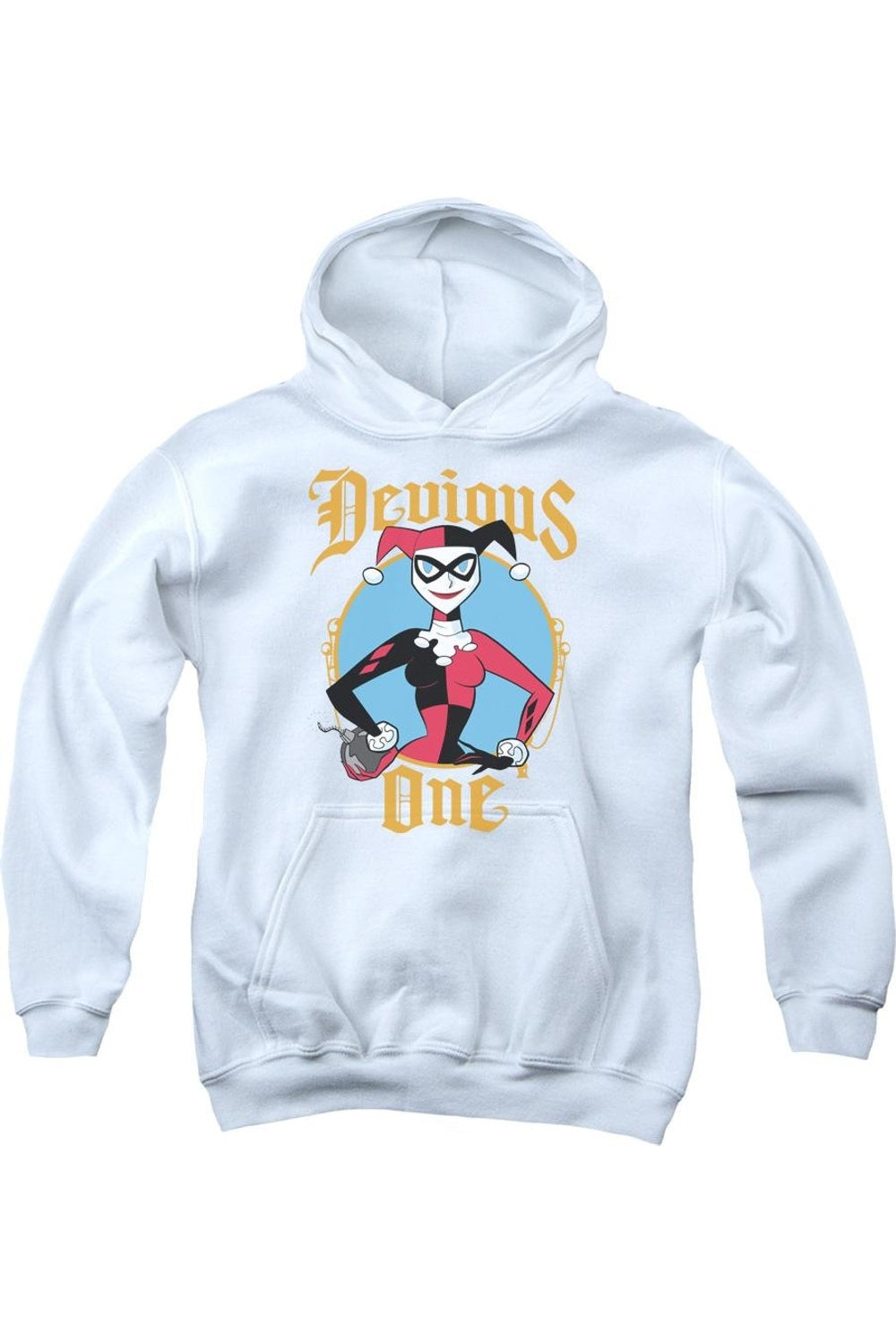 

Детская худи Batman Devious One с капюшоном Gildan, белый