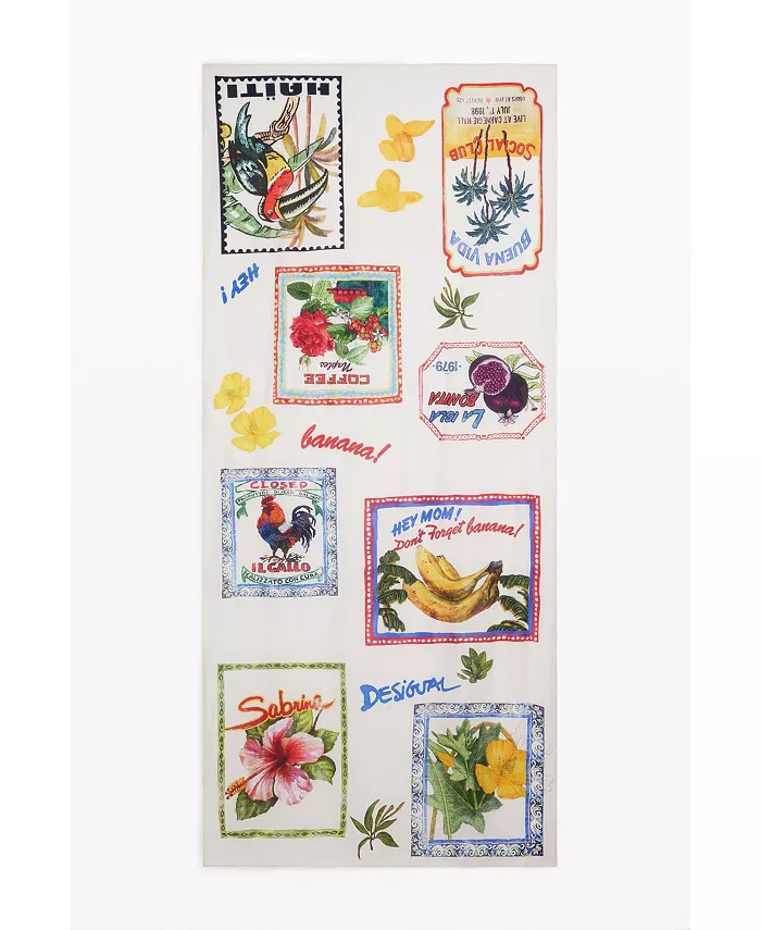 

Женский шарф Stamp Desigual, коричневый/бежевый