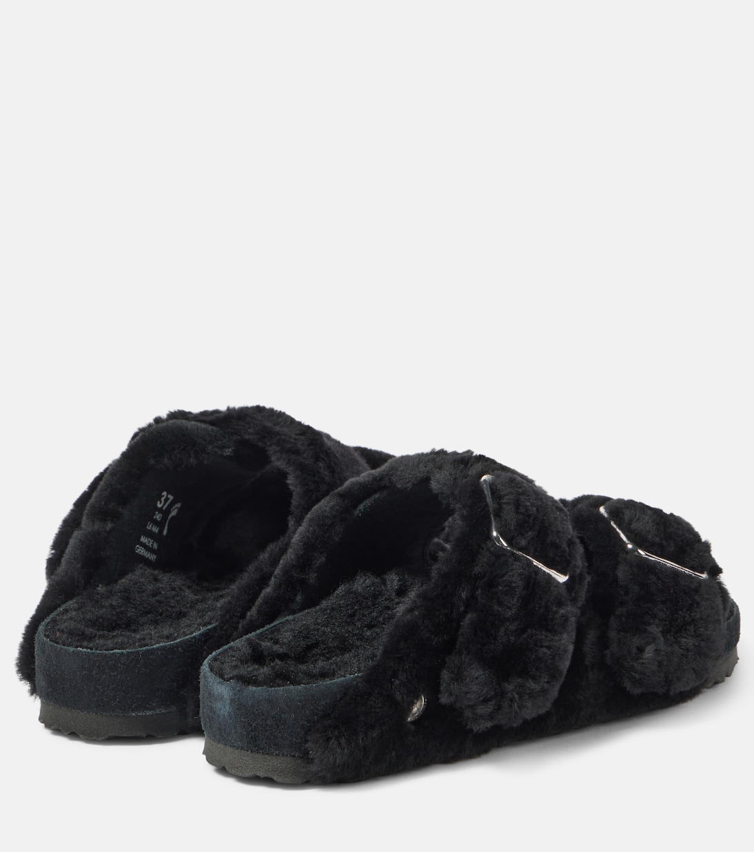 Сандалии из овчины Аризона Birkenstock 1774, черный — фото 2