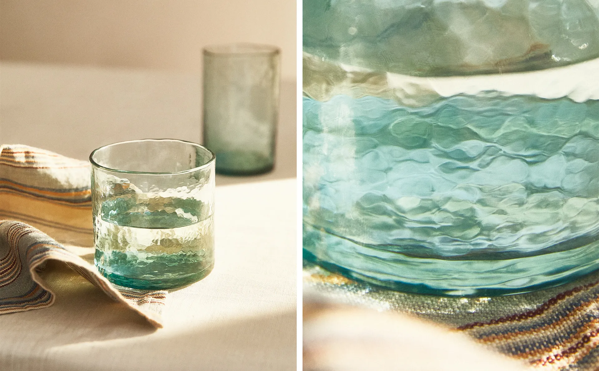 

Стакан из кованого стекла Zara Home, синий
