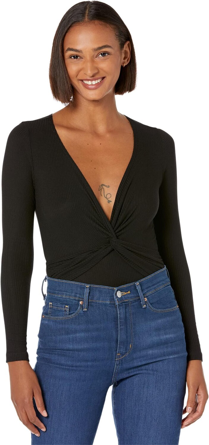 

Боди Only Hearts Feather Weight Rib Twist Body, черный