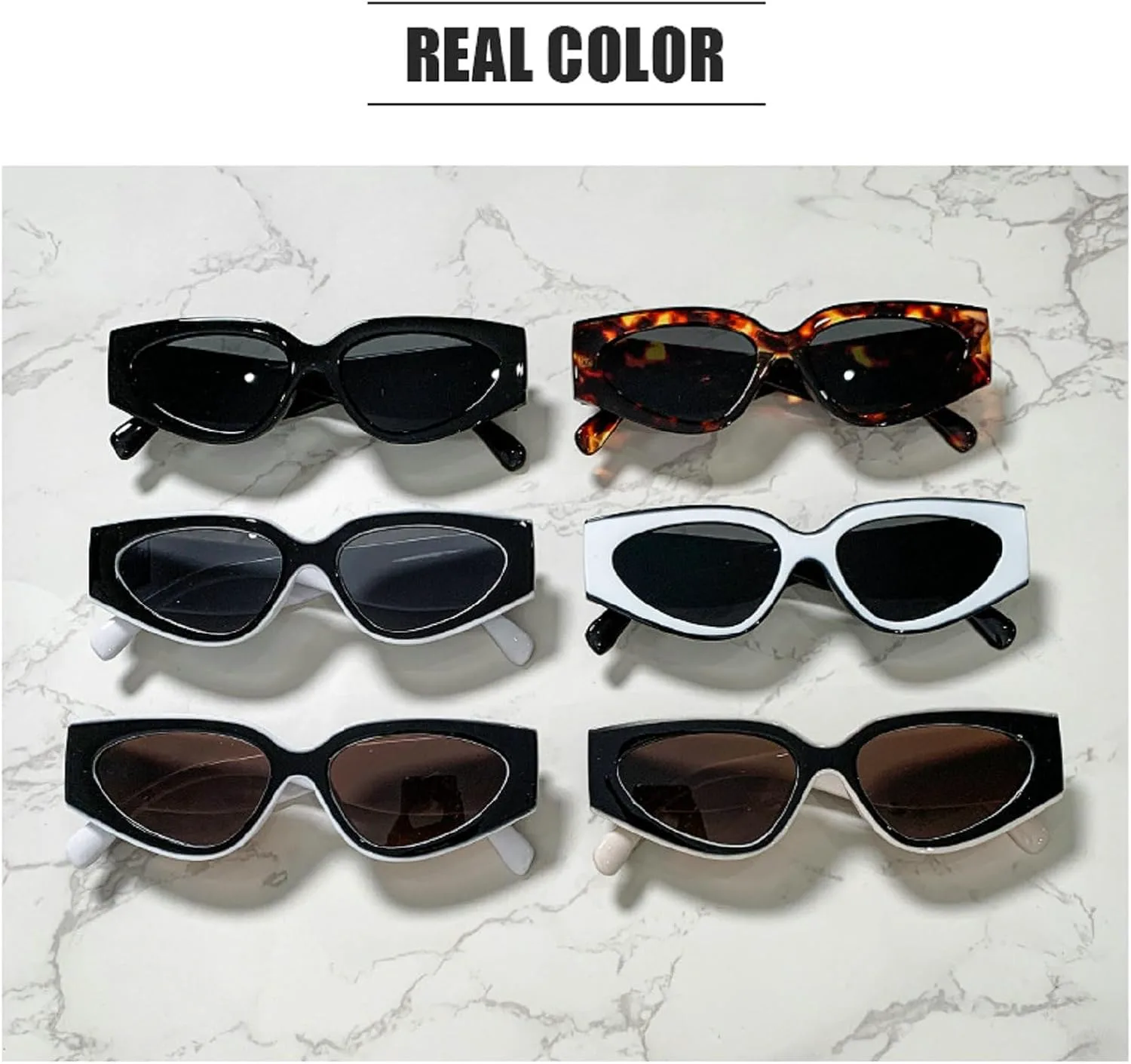 

Солнцезащитные очки Melrose Y2k «кошачий глаз» для женщин, роскошные винтажные солнцезащитные очки в стиле ретро, ​​защита от ультрафиолета UV400 601, Black Tea