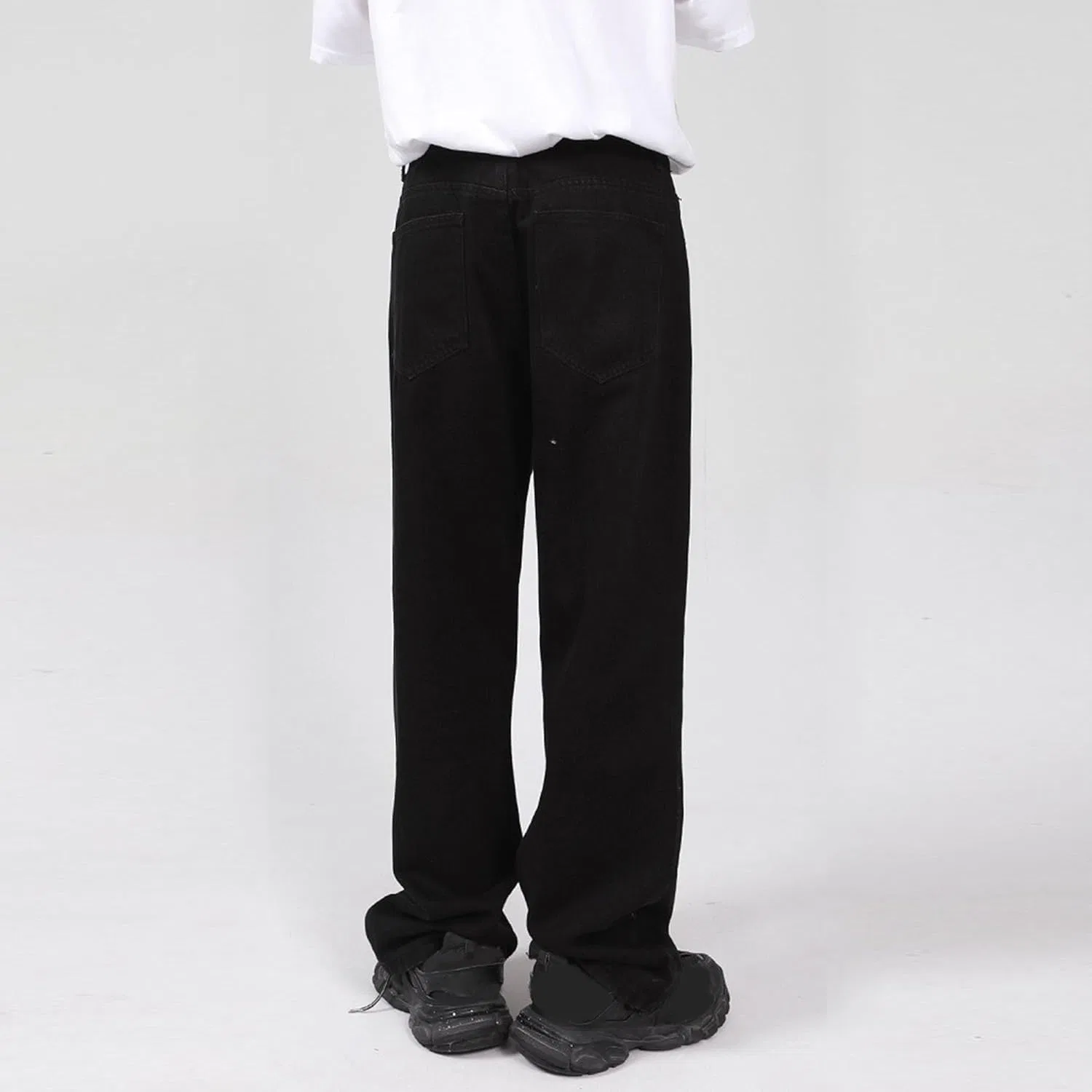 Джинсы мешковатые Barrel Jeans Black 5 — фото 3