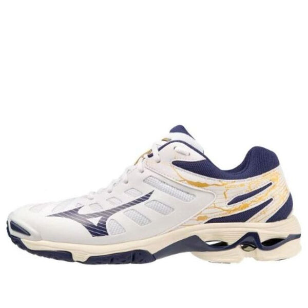 

Кроссовки wave voltage 'white navy' Mizuno, белый