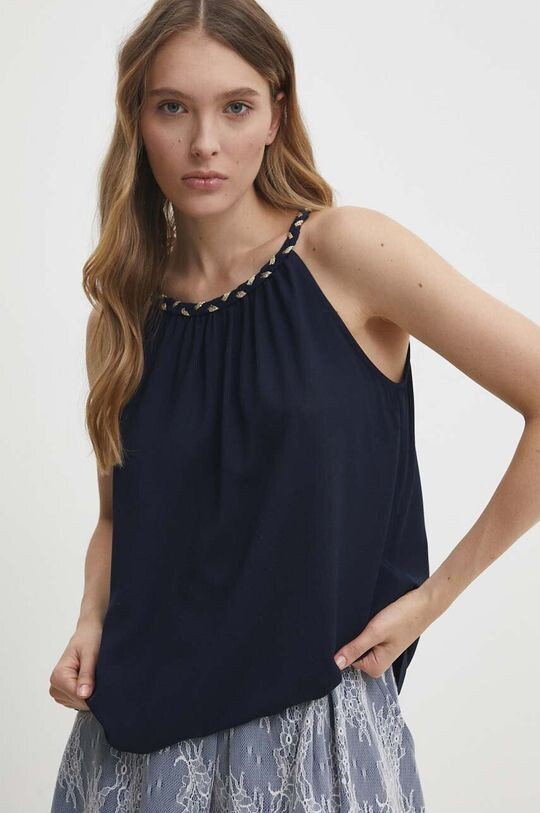 

Топ Answear Lab, темно-синий