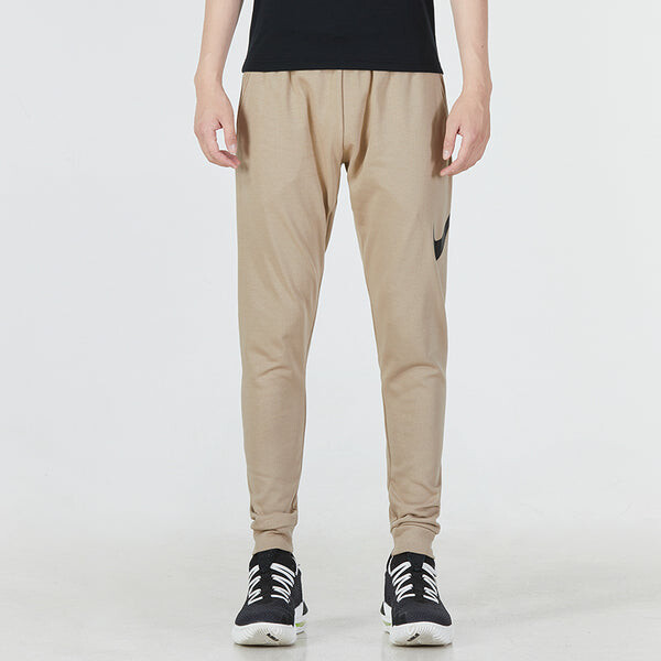 Брюки men's solid color logo casual knit sports pants/trousers/joggers khaki Nike, мультиколор — фото 4