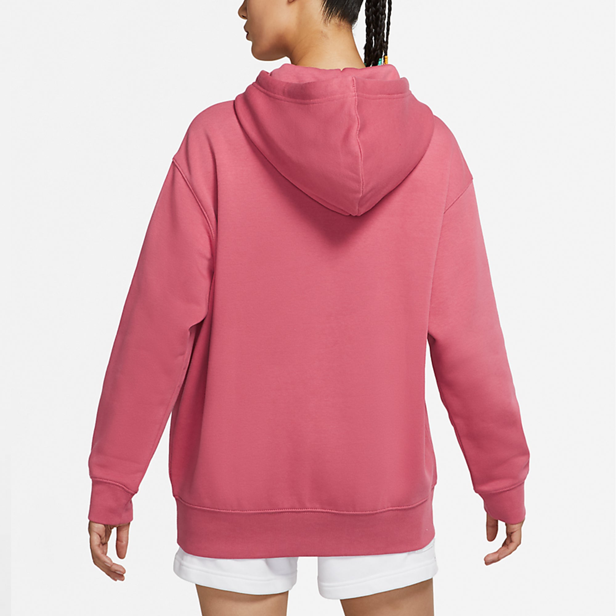 Толстовка (WMNS) ASW Nike Sportswear ESSNTL CLCTN FLC OS HD ARCHAEO PINK — фото 4