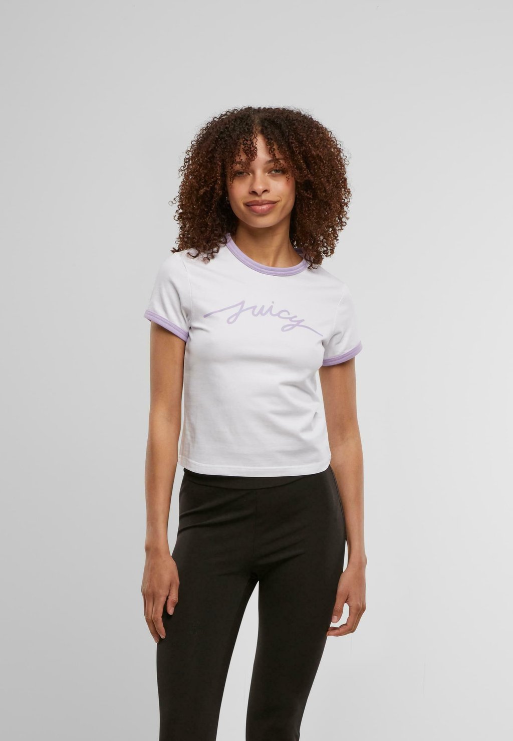 

Футболка с принтом SCRIPT RINGER Juicy Couture, белый