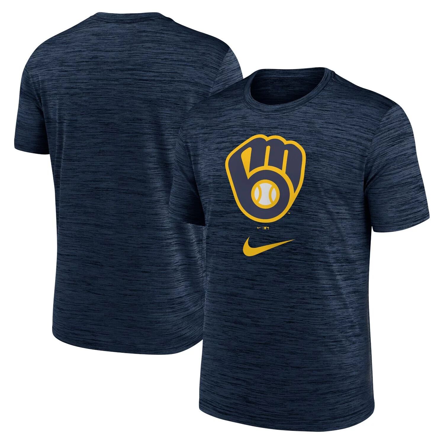 

Мужская темно-синяя футболка с логотипом Milwaukee Brewers Velocity Performance Nike, Синий, Мужская темно-синяя футболка с логотипом Milwaukee Brewers Velocity Performance Nike