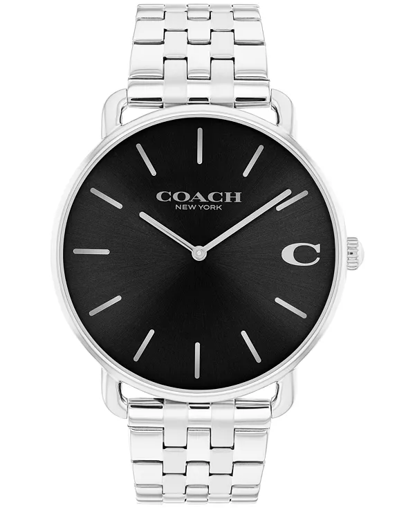 

Мужские часы Elliot с браслетом из нержавеющей стали серебристого тона, 43 мм Coach, silver