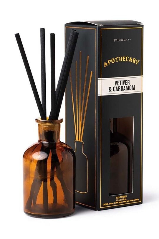 

Ароматический диффузор «Ветивер и Кардамон» 88 мл Paddywax, мультиколор