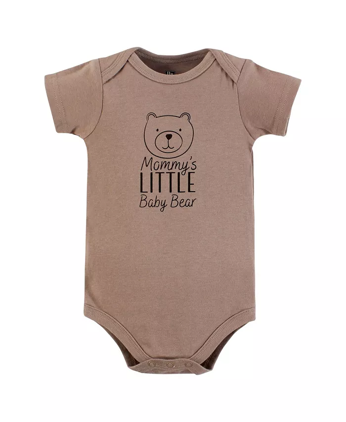 Комплект из 3 боди Hudson Cotton для мальчиков Hudson Baby, коричневый — фото 3