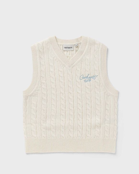 

Свитер Carhartt Wip Wmns Signature Vest Sweater, цвет natural / dusty ice