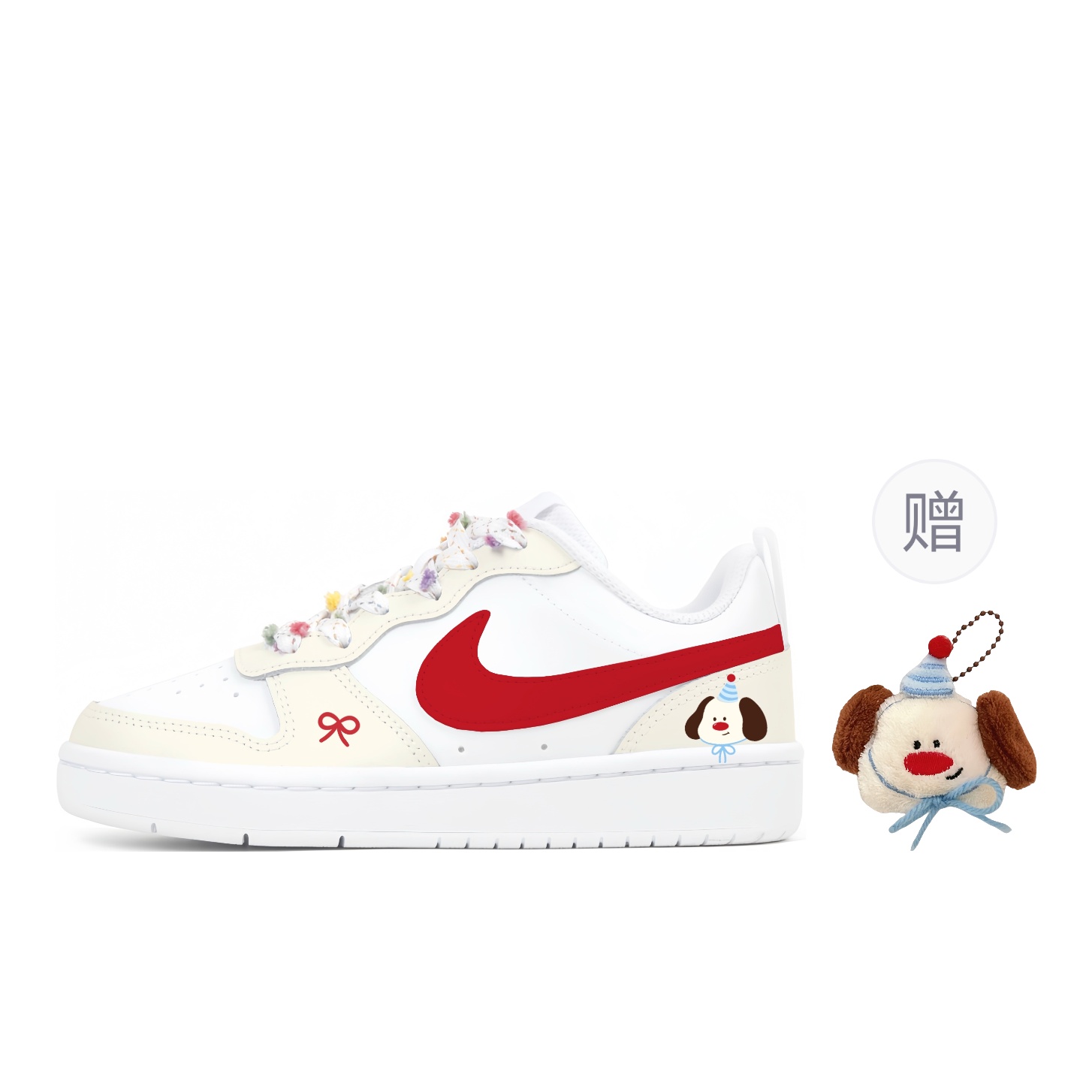 

Nike Court Borough Low 2 Slip Resistant Abrasion Resistant Low top детские скейтборд кроссовки White Red для подростков