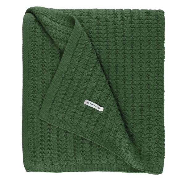 

Покрывало Tom Tailor KNITTED, 130x2x170 см, темно-зеленый