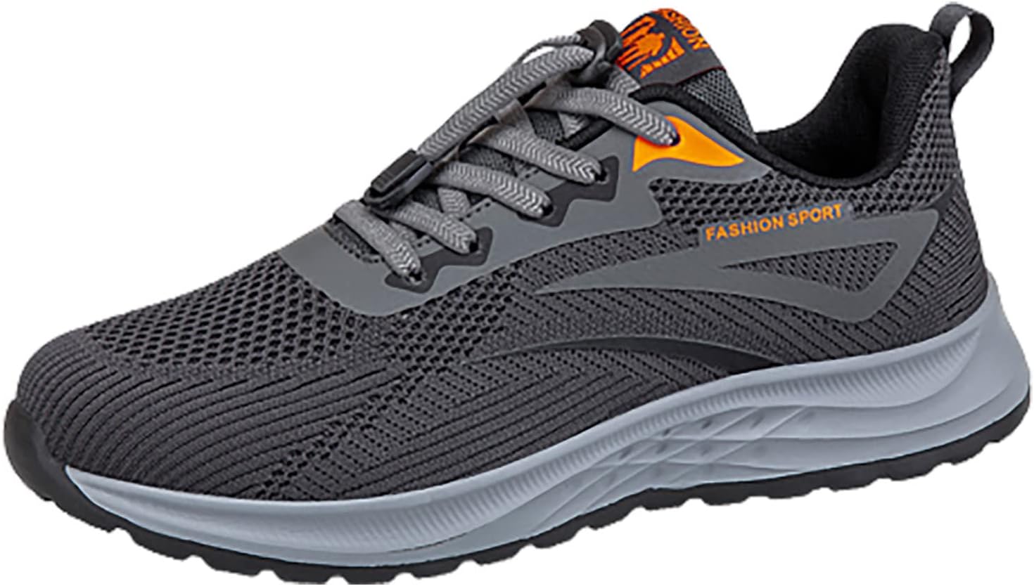 

Мужские весенне-летние кроссовки, нескользящие, модные, легкие, для средних и пожилых людей, мужские кеды, размер 8.5 Wide Generic, темно-серый