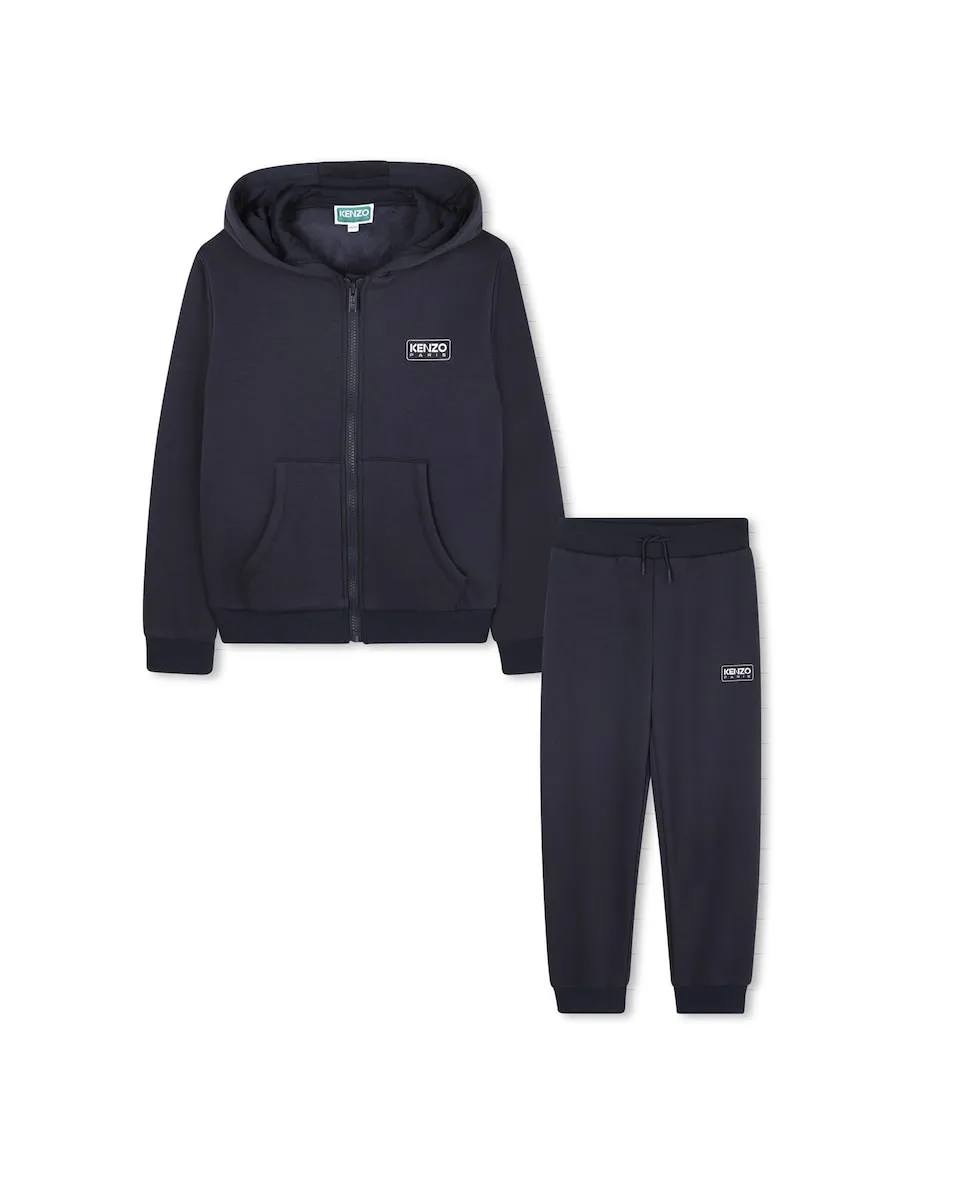 

Спортивный костюм темно-синего цвета с капюшоном Kenzo Kids