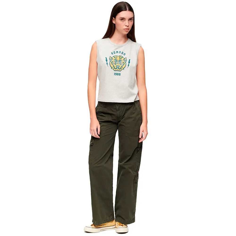 

Брюки карго Superdry Embroidered Cargo, зеленый