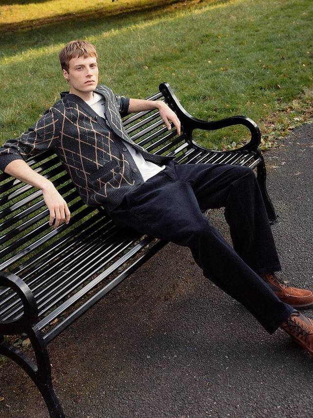 

Свободные брюки с эластичным поясом Barbour, Dark Navy