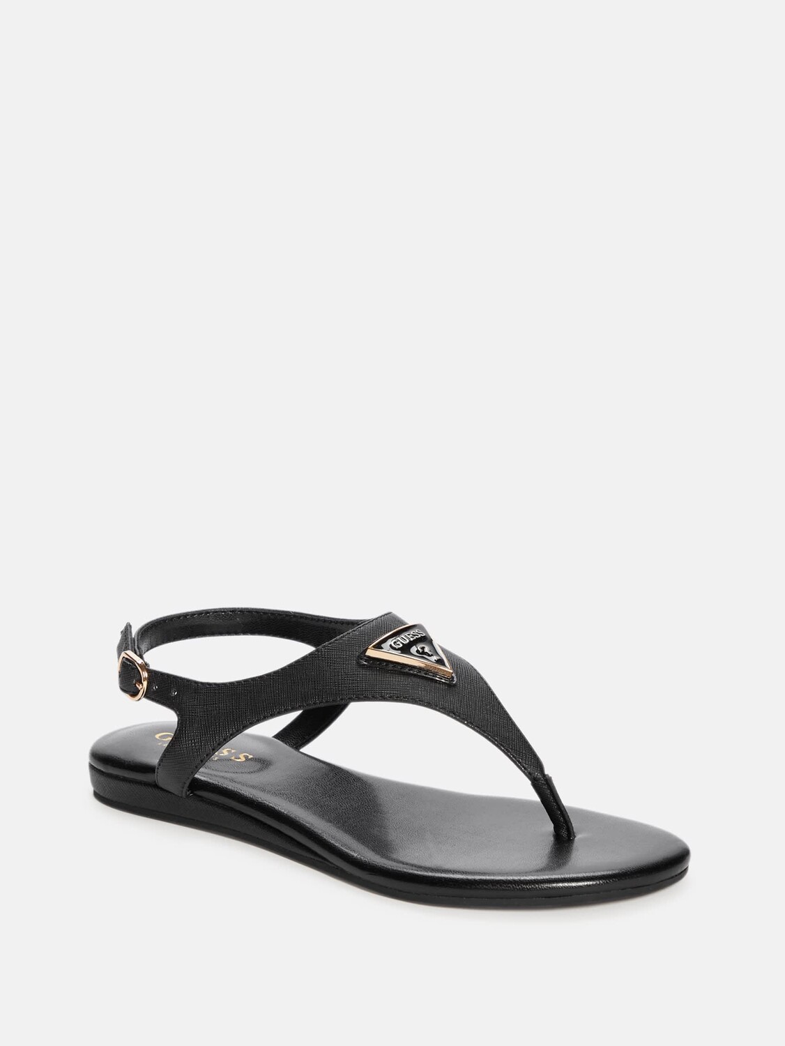 

Сандалии Jerrah с Т-образным ремешком Guess Factory, черный