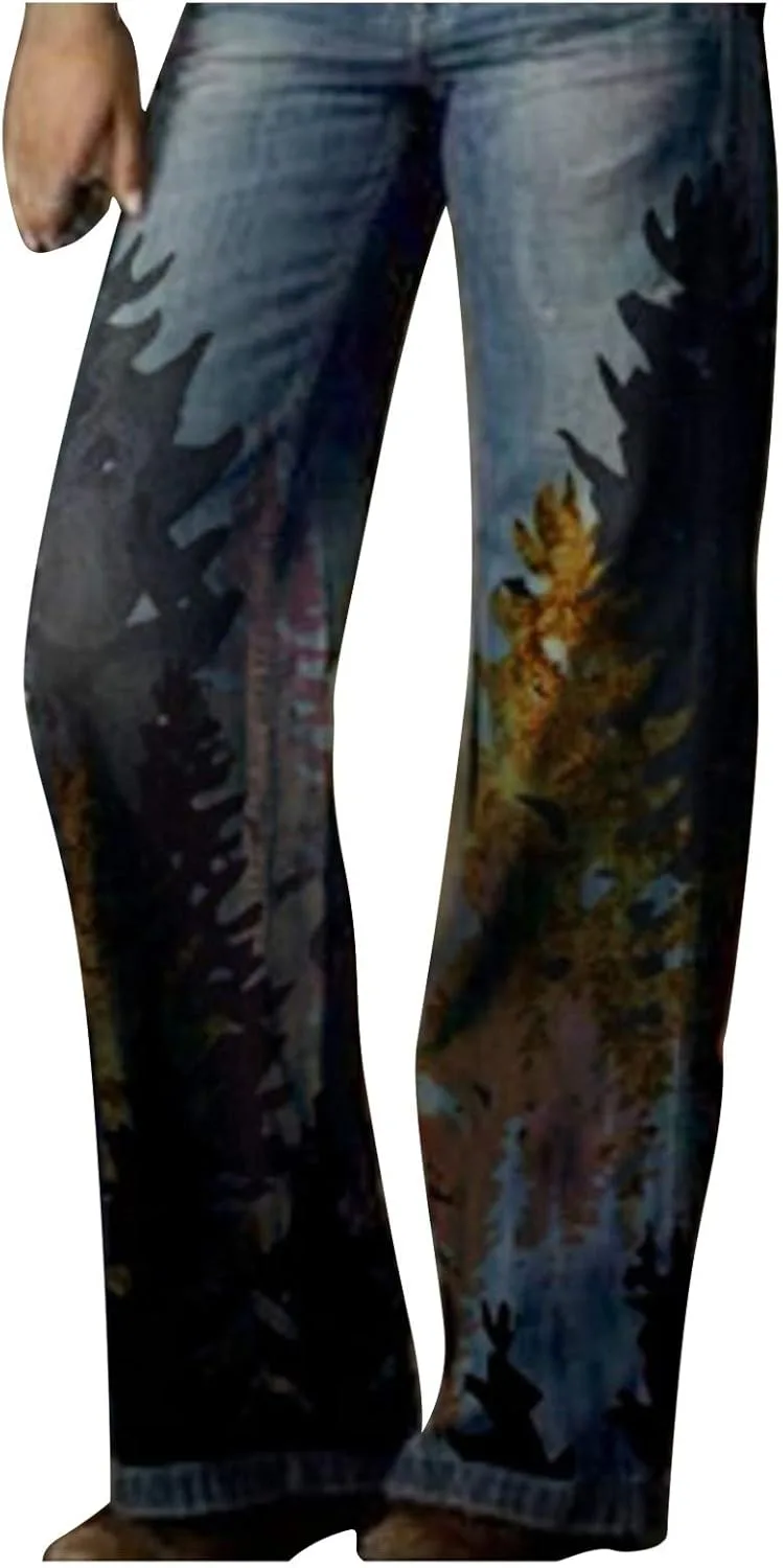 

Женские джинсы 90-х Vintage, мешковатые, с цветными блоками, на высокой талии, широкие NATHGAM