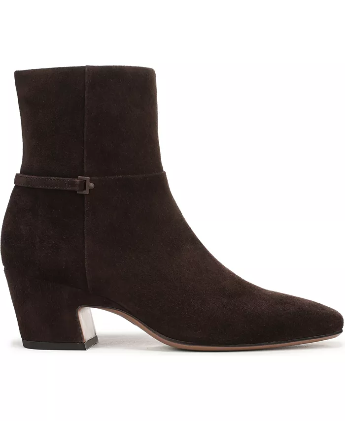 Женские короткие сапоги Saydie Square Toe с застежкой-молнией Franco Sarto, коричневый — фото 2