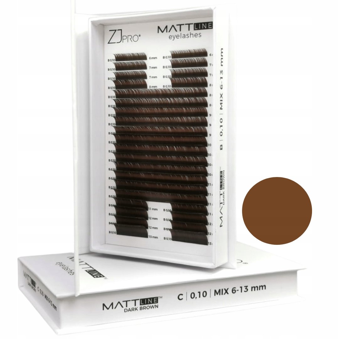 

Project Lashes, Brown Zj Pro Mattline Dark Brown Brown Mix D 0.07