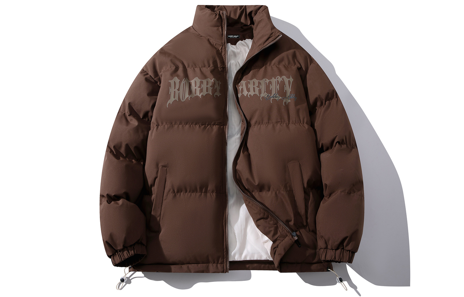 

BOBBY ABLEY Пуховик унисекс, Coffee