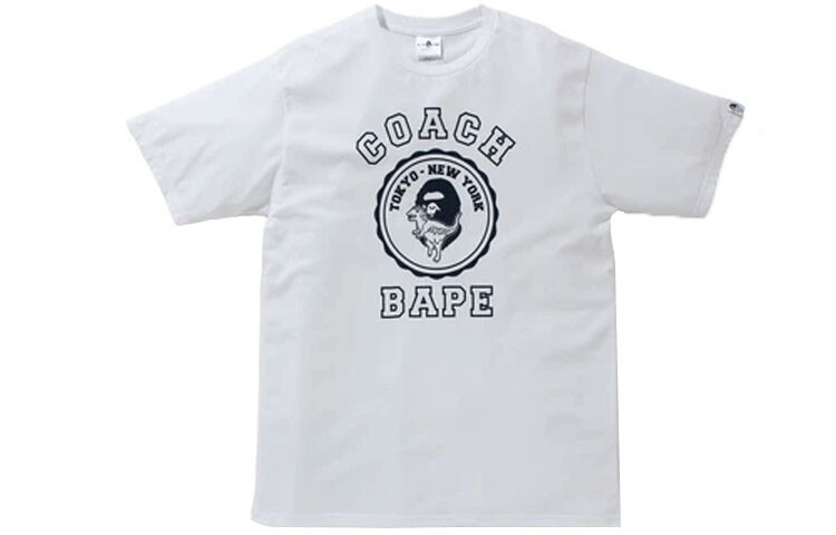 

Футболка Coach X Bape X Coach Collaboration для мужчин A Bathing Ape, темно-синий