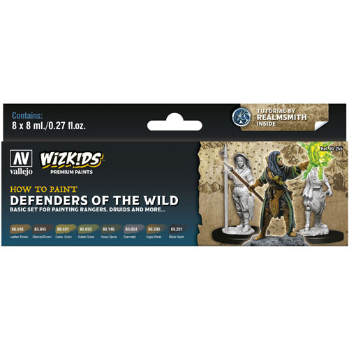 

Аксессуары Vallejo Wizkids Premium Paint Set: Defenders of the Wild